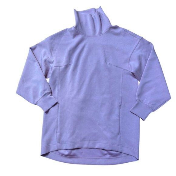 Lululemon Modal Blend Turtleneck Tunic Sweater Pink Peony Size 4 - Picture 3 of 7